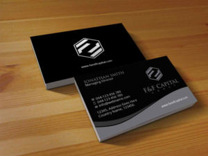 Business Card Design by Creations Box 2015 for F&F Capital Group, LLC | Design: #19403920