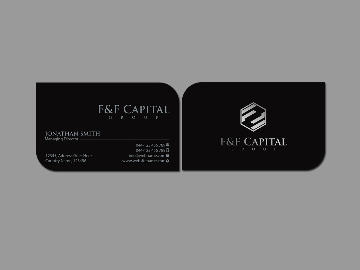 Business Card Design by Creations Box 2015 for F&F Capital Group, LLC | Design #19403927