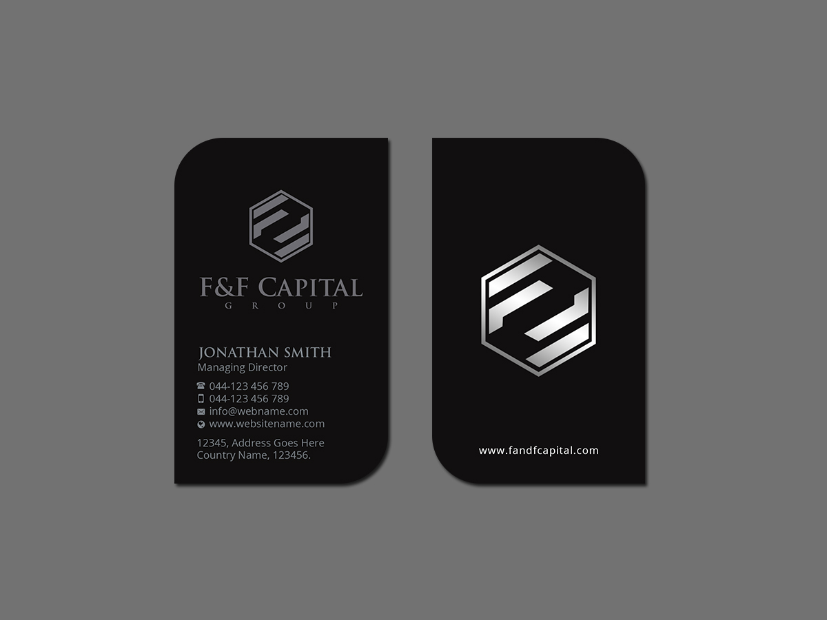 Business Card Design by Creations Box 2015 for F&F Capital Group, LLC | Design #19403928