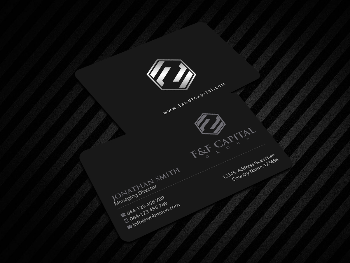 Business Card Design by Creations Box 2015 for F&F Capital Group, LLC | Design #19403937