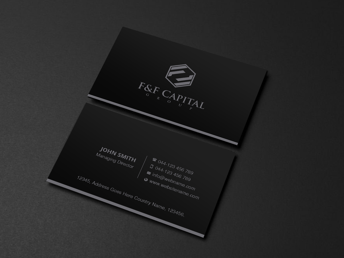 Business Card Design by Creations Box 2015 for F&F Capital Group, LLC | Design #19403940