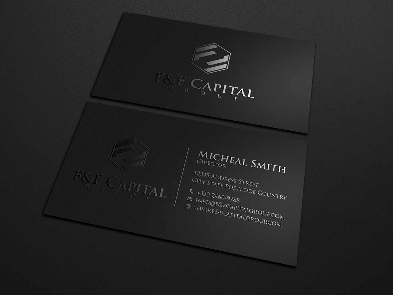 Design de Carte de Visite par Tripti Ranjan Gain pour F&F Capital Group, LLC | Design #19397934
