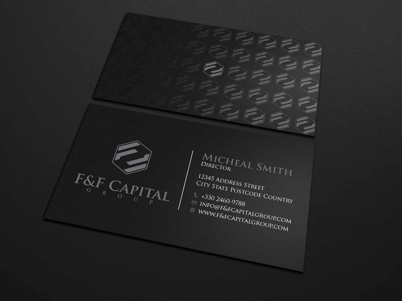 Design de Carte de Visite par Tripti Ranjan Gain pour F&F Capital Group, LLC | Design #19397935