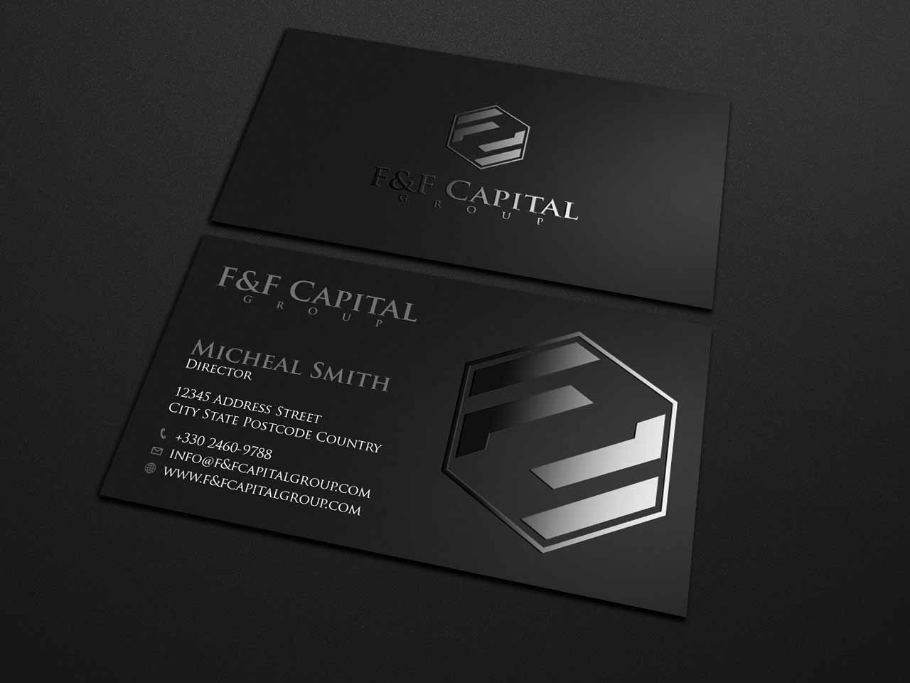 Design de Carte de Visite par Tripti Ranjan Gain pour F&F Capital Group, LLC | Design #19397943