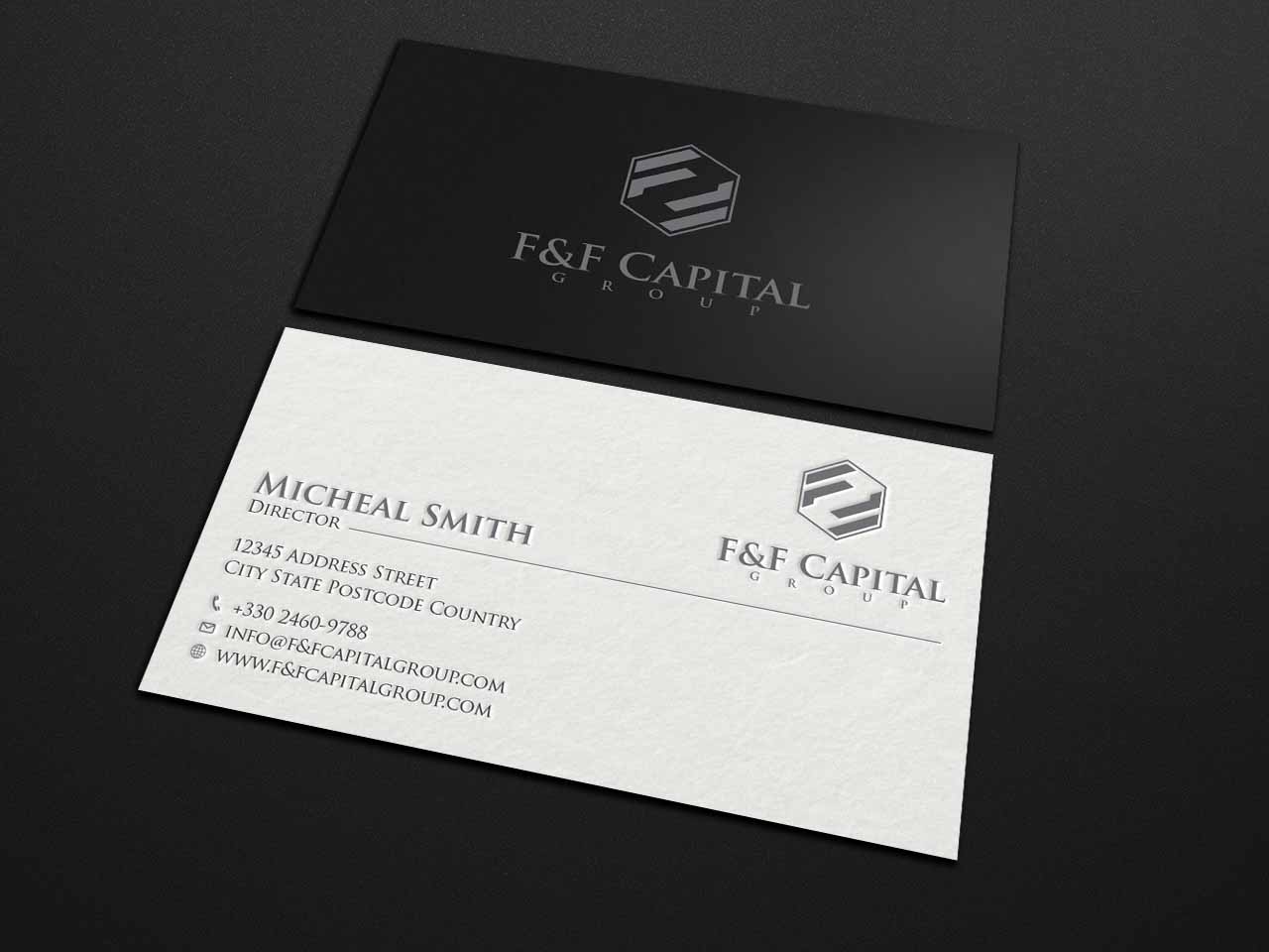 Business Card Design by Tripti Ranjan Gain for F&F Capital Group, LLC | Design #19398199