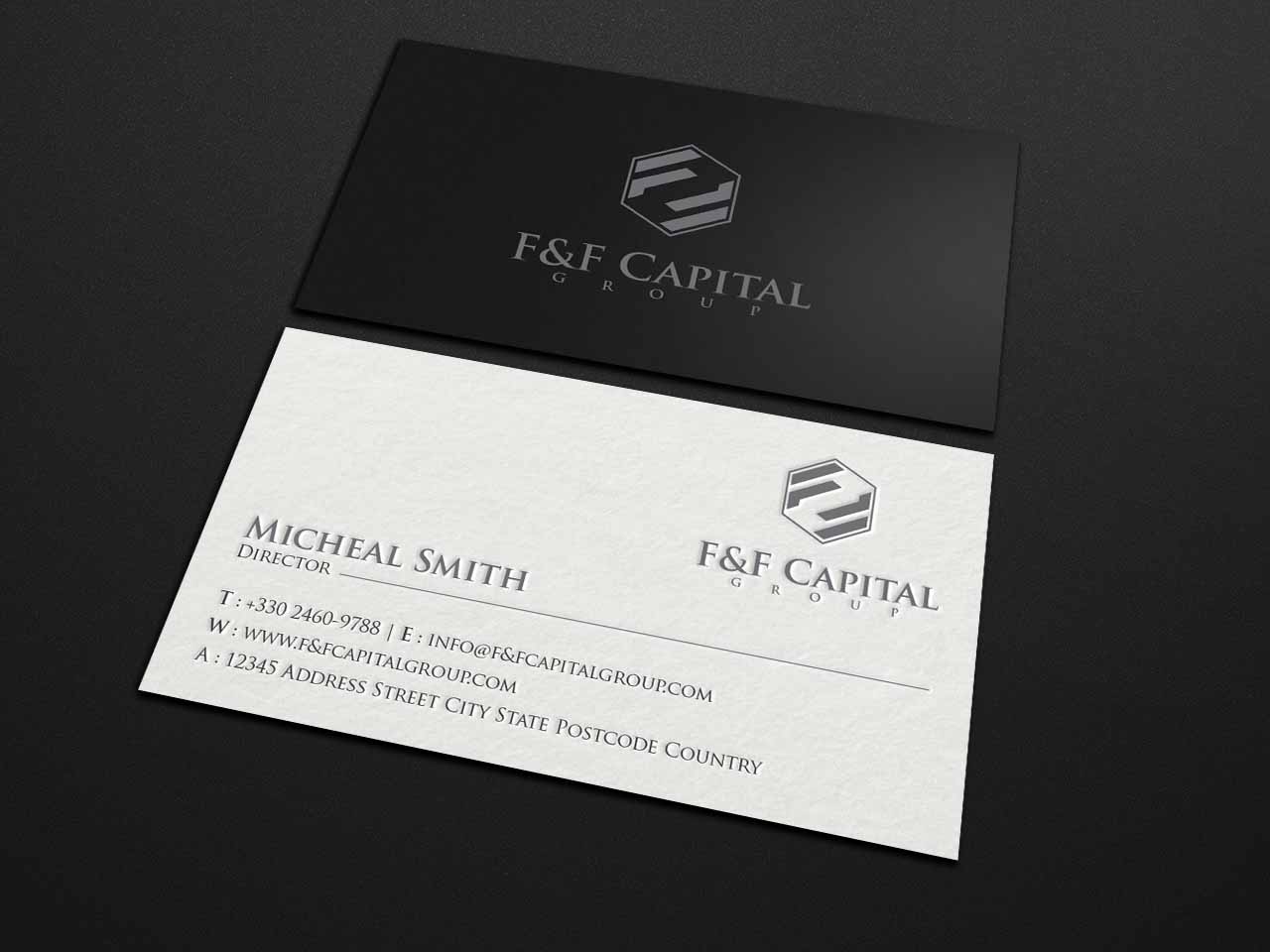 Diseño de Tarjeta de Presentación por Tripti Ranjan Gain para F&F Capital Group, LLC | Diseño #19398201