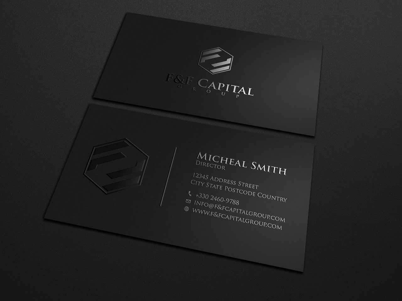 Diseño de Tarjeta de Presentación por Tripti Ranjan Gain para F&F Capital Group, LLC | Diseño #19398206