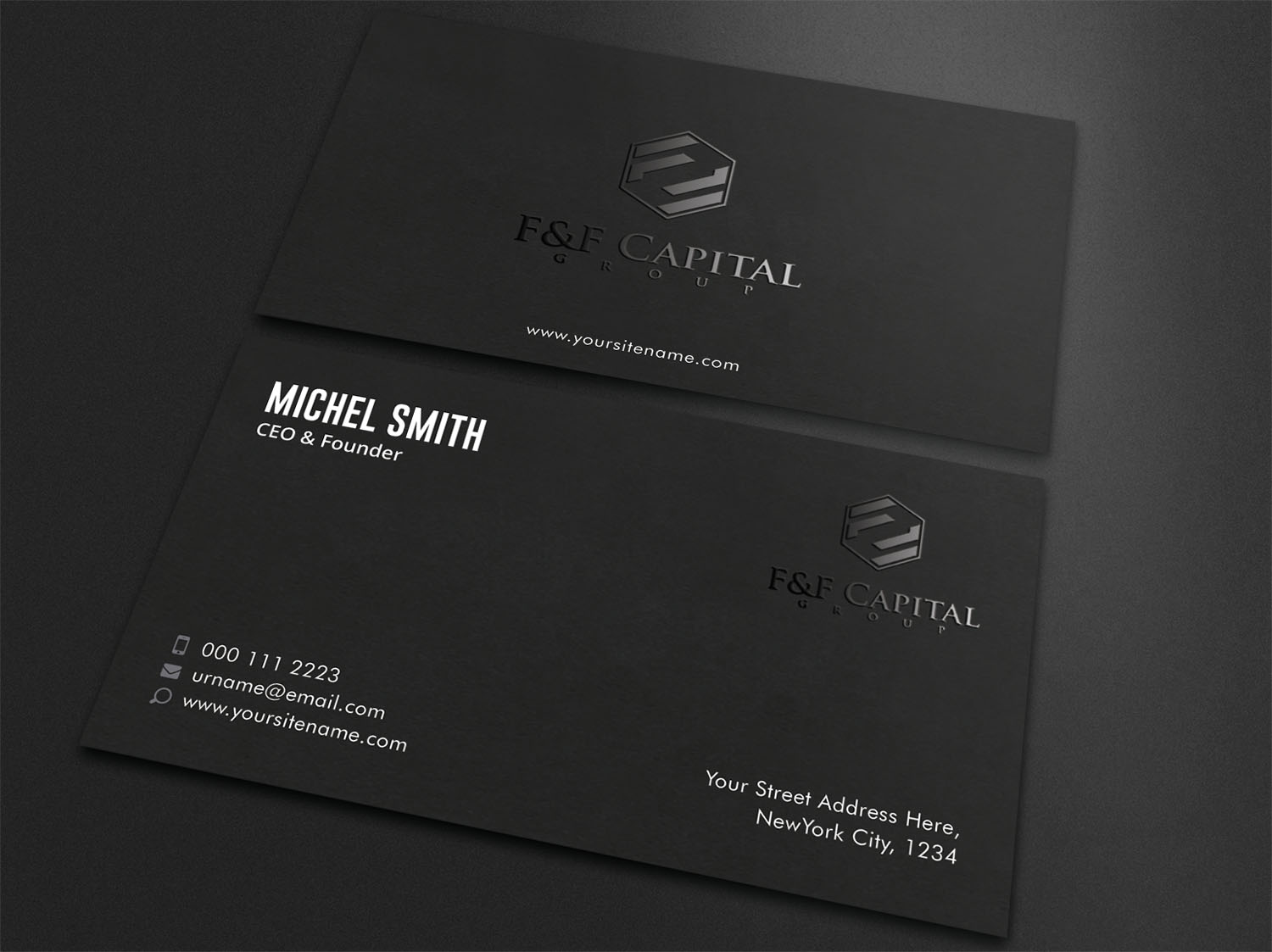 Business Card Design by Guruje for F&F Capital Group, LLC | Design #19401619
