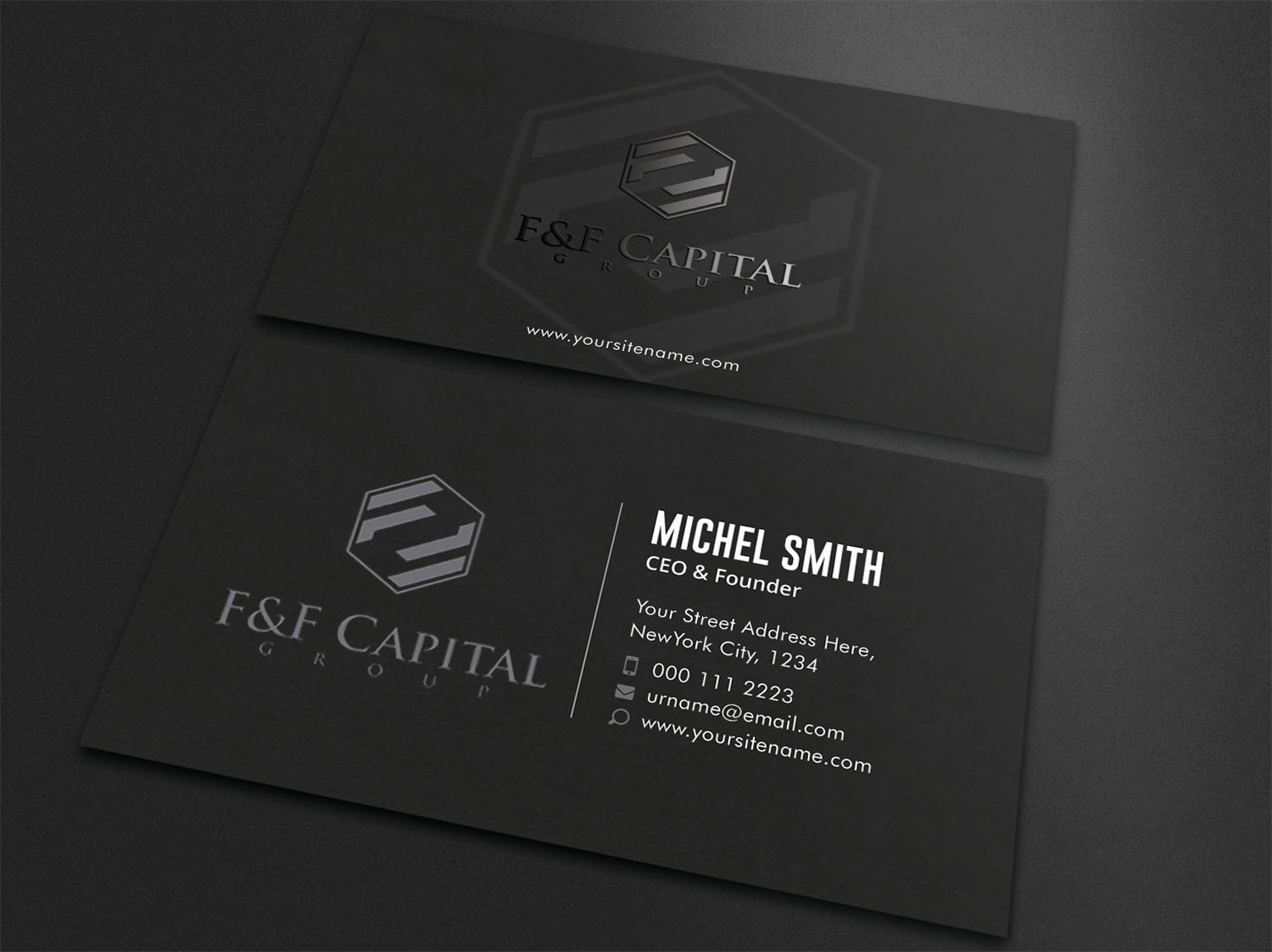 Business Card Design by Guruje for F&F Capital Group, LLC | Design #19401785