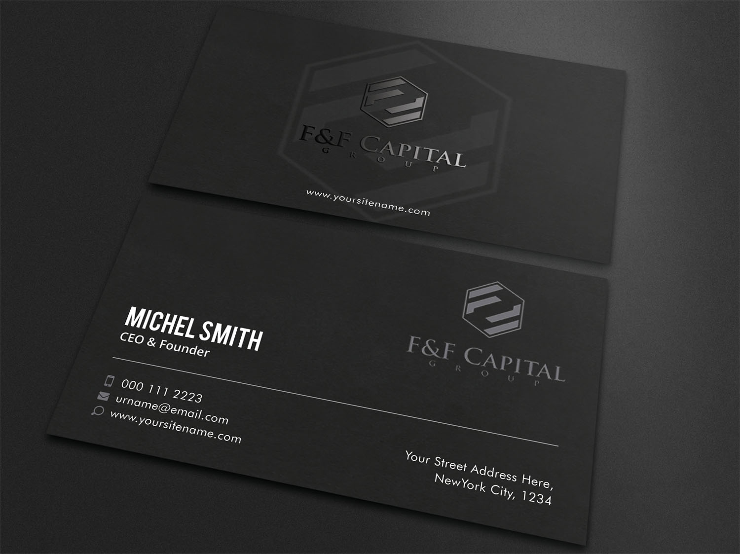 Business Card Design by Guruje for F&F Capital Group, LLC | Design #19401786