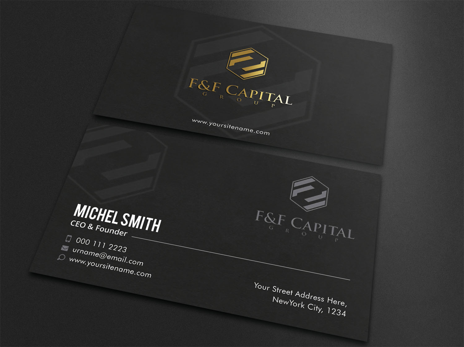 Business Card Design by Guruje for F&F Capital Group, LLC | Design #19401787