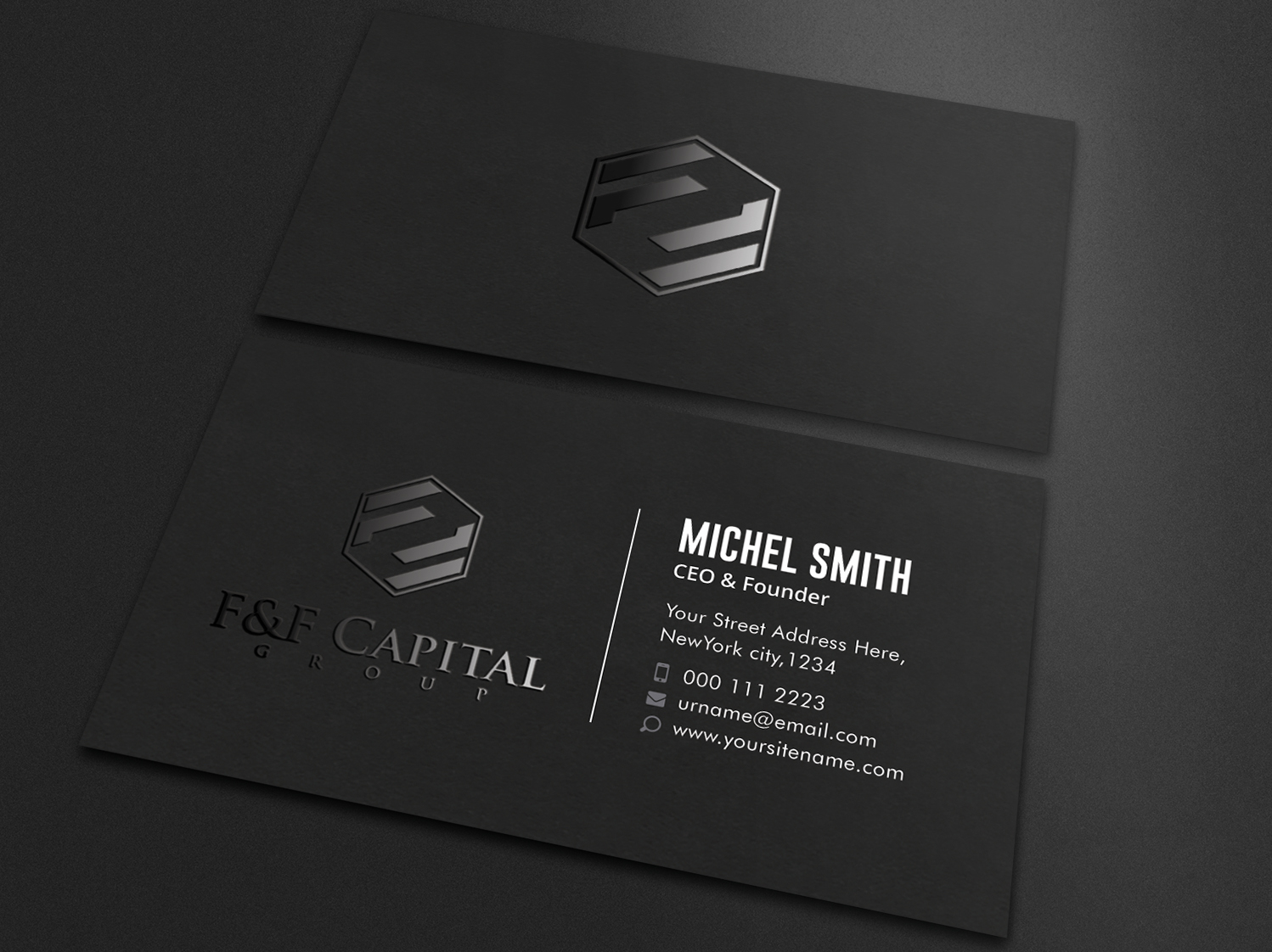 Diseño de Tarjeta de Presentación por Guruje para F&F Capital Group, LLC | Diseño #19450295