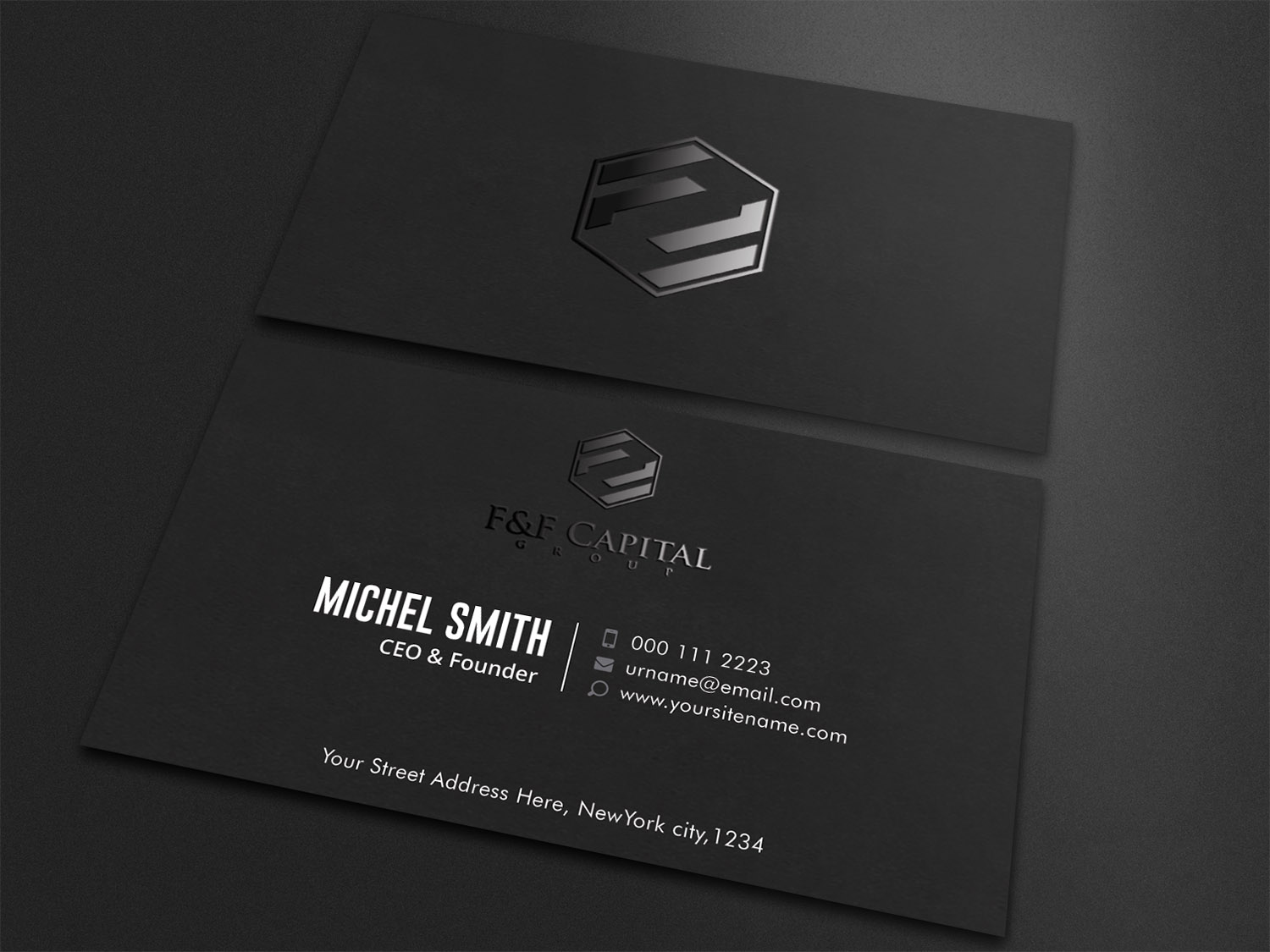 Business Card Design by Guruje for F&F Capital Group, LLC | Design #19456143