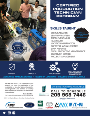 Certified Production Technician Training Program 