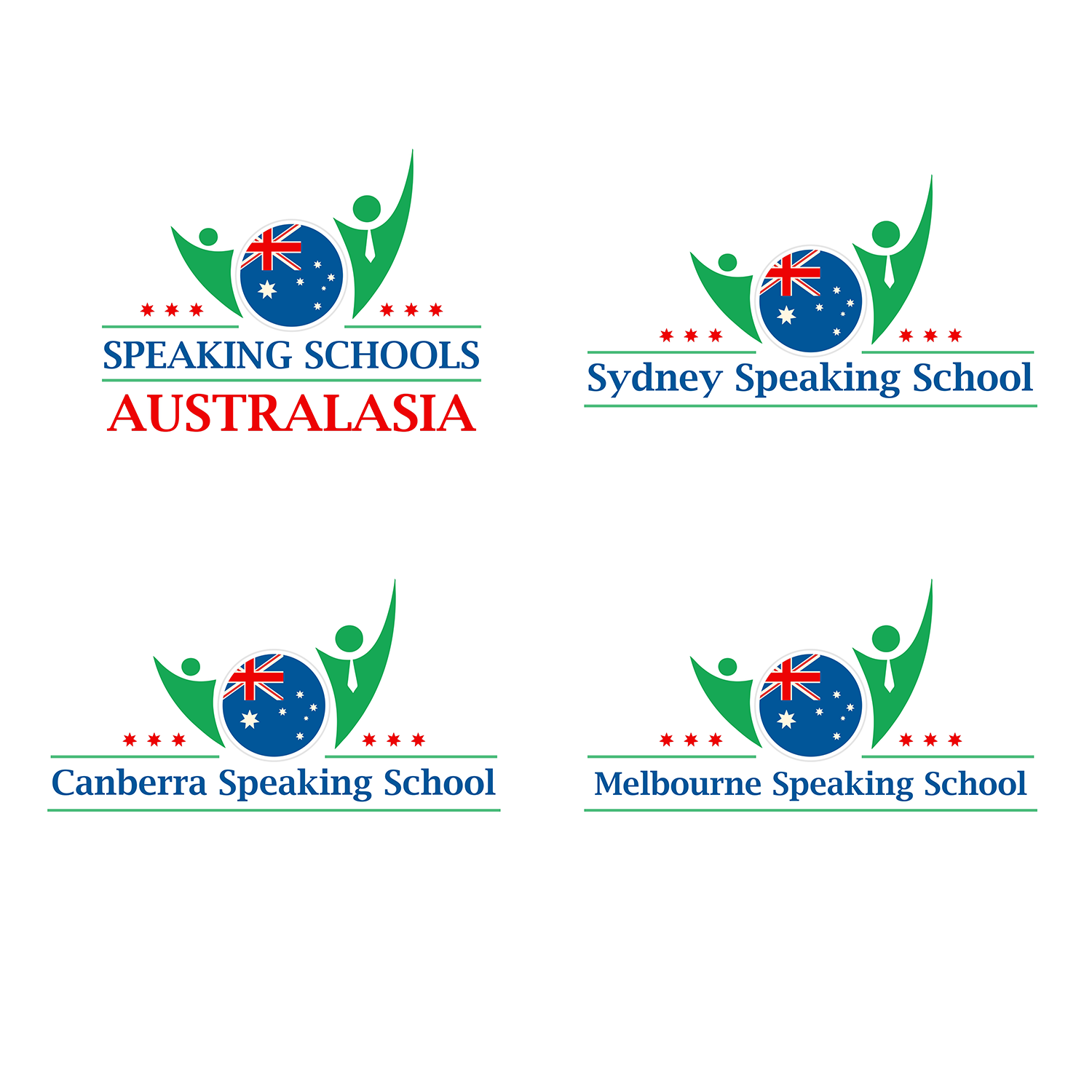 Logo Design by y creations for Speaking Schools Australasia Pty Limited | Design #19445217