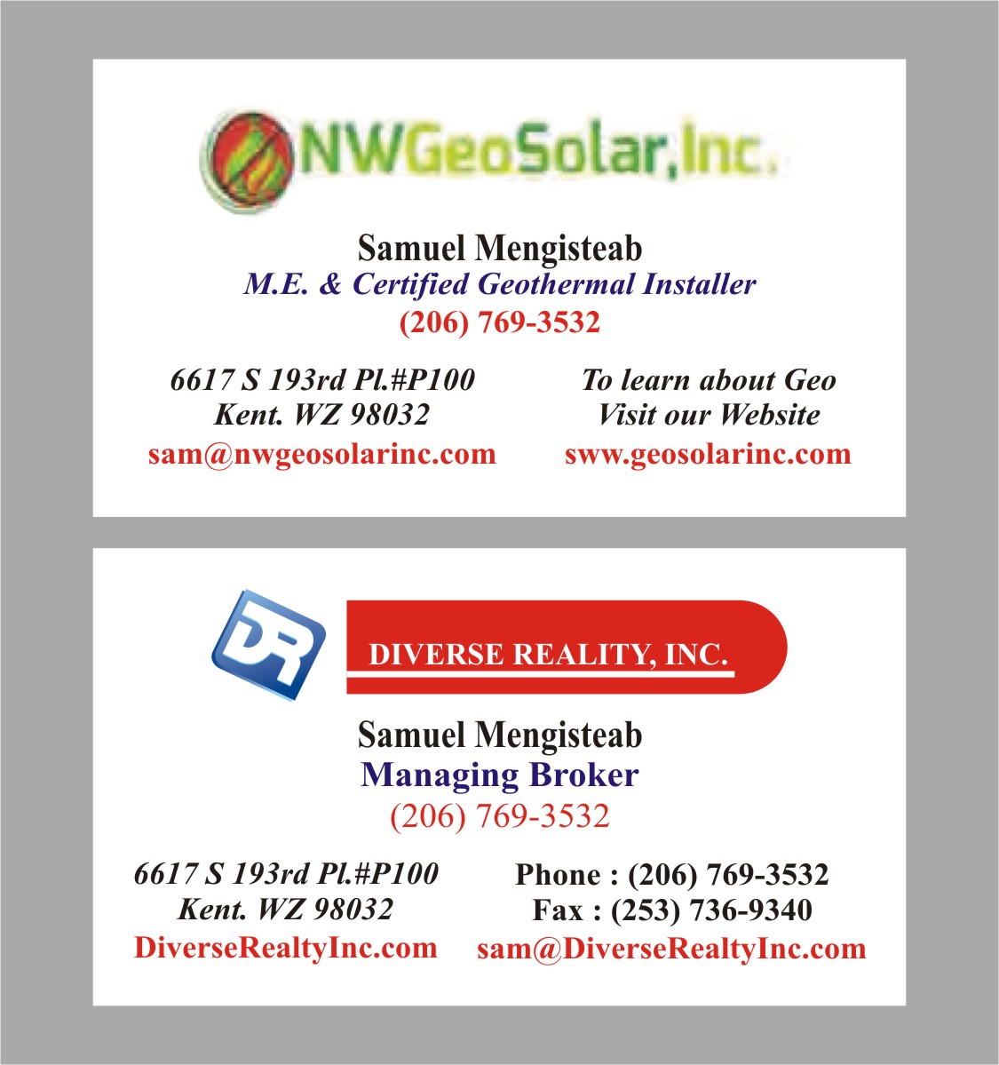 Business Card Design by INDIAN_Ashok for this project | Design #2883420