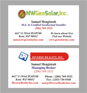 Business Card Design by INDIAN_Ashok for this project | Design: #2883420