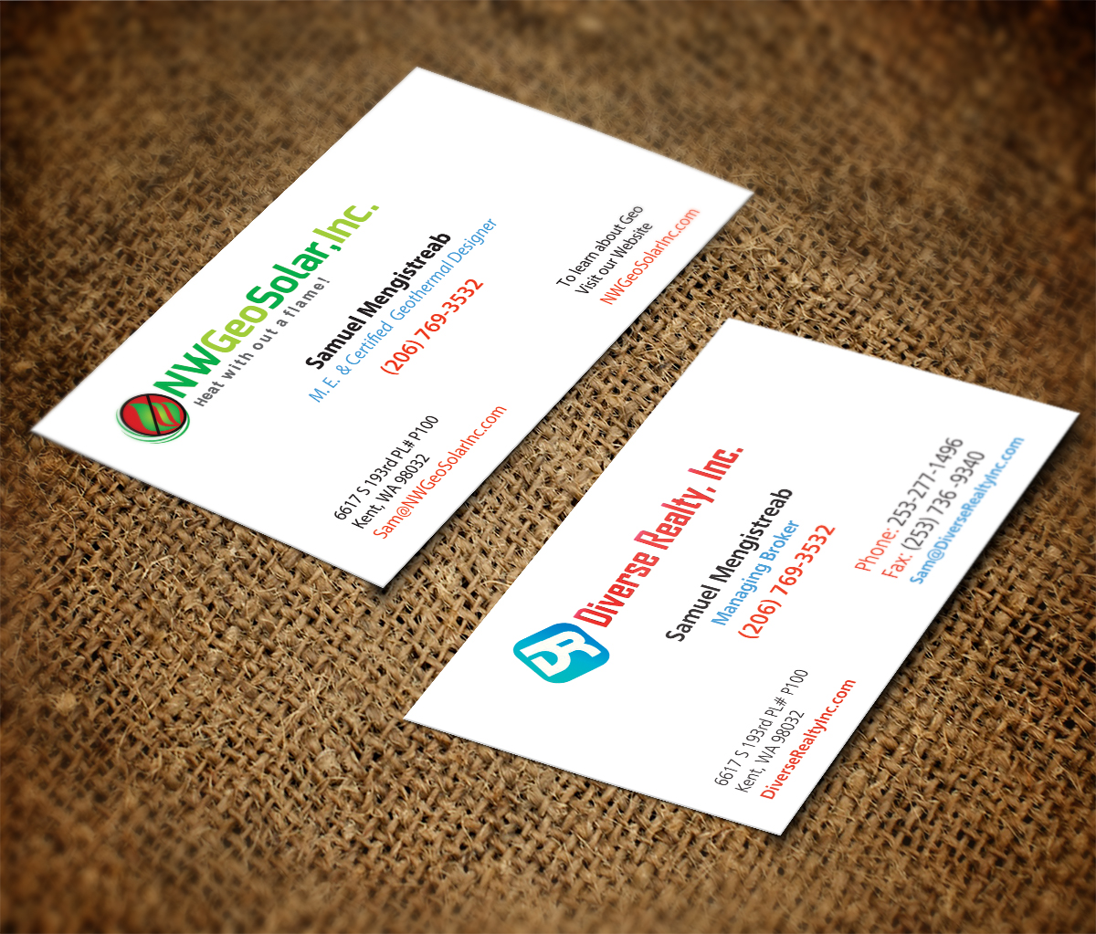 Business Card Design by Mulugeta for this project | Design #2898704