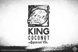 KING COCONUT APPAREL CO. | Diseño de Logo por gekgrfx
