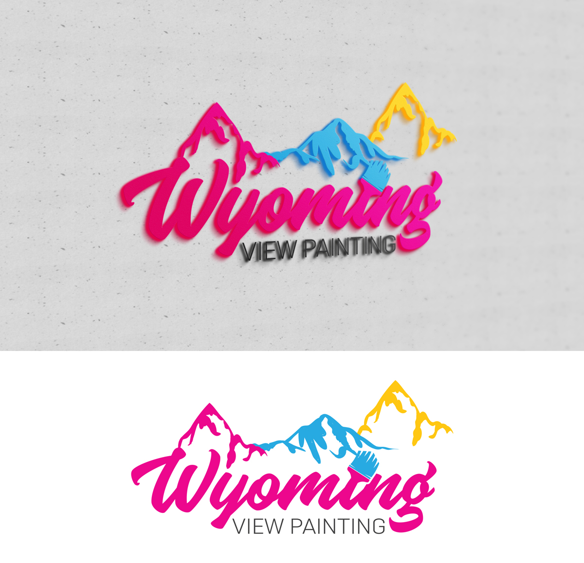 Logo Design by Impressive Solutions for Wyoming View Painting | Design #19394963