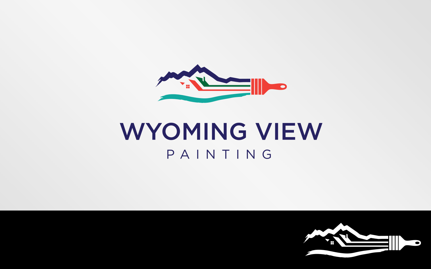 Logo Design by Grafactory for Wyoming View Painting | Design #19393326