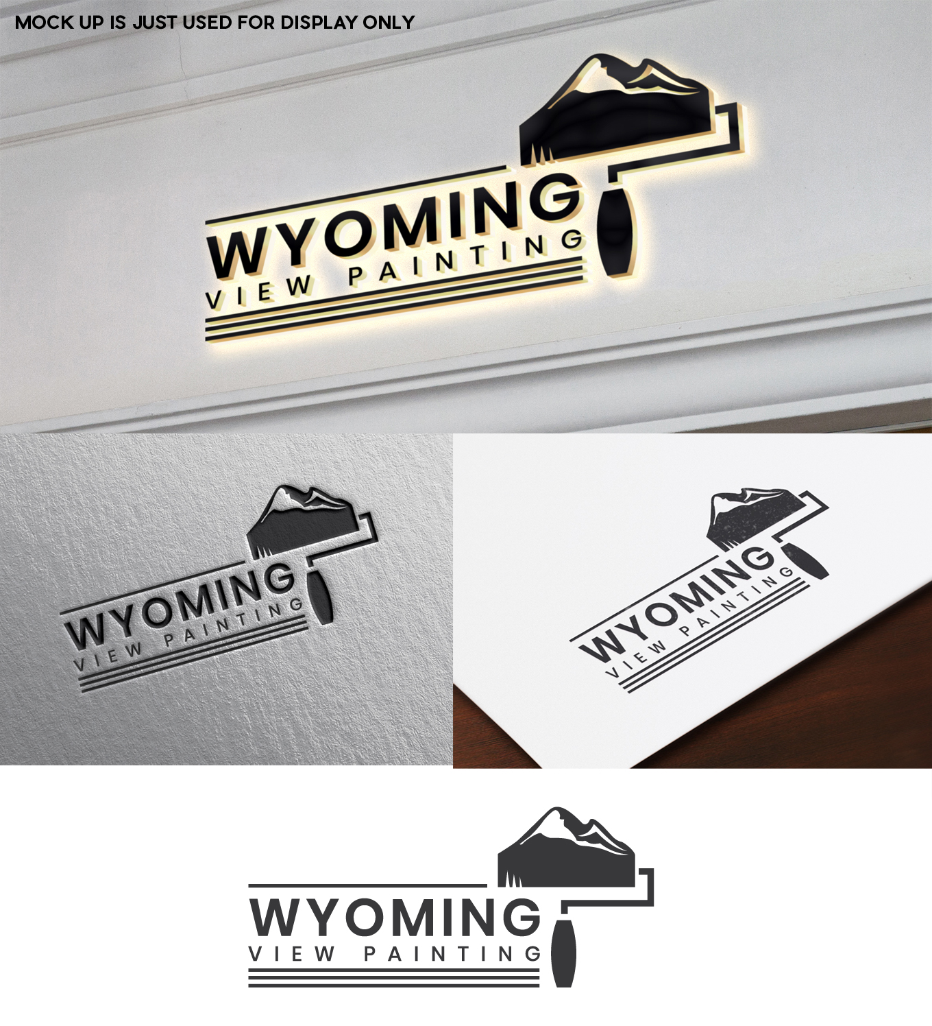 Design de Logo par Aqeel Momin pour Wyoming View Painting | Design #19402775
