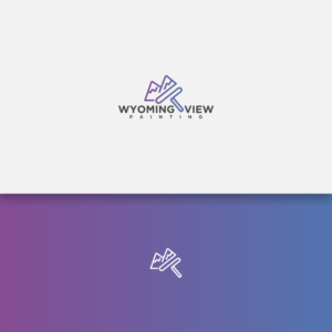 Logo Design by Decos Studio for Wyoming View Painting | Design: #19404494