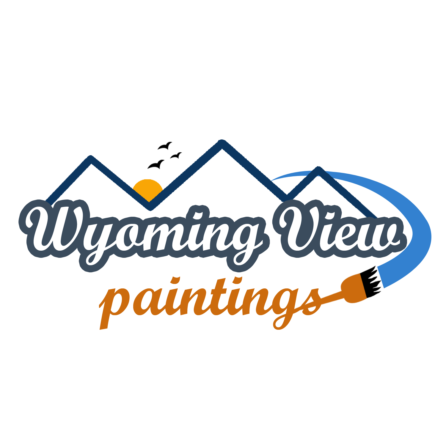 Logo Design by Aju for Wyoming View Painting | Design #19409375
