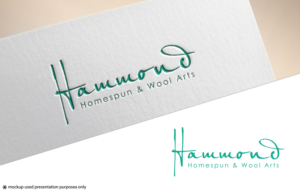 Hammond Homespun & Wool Arts | Logo Design by Juli creation