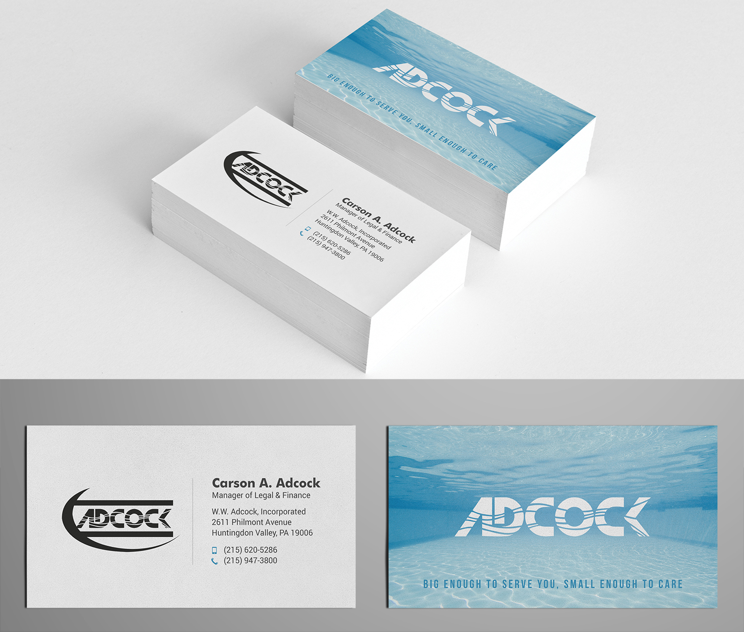 Business Card Design by Tilt for W.W. Adcock, Inc. | Design #19391973