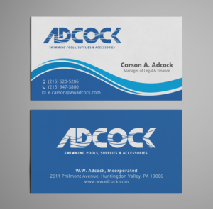 Swimming Pool Supply Company Business Cards | Diseño de Tarjeta de Presentación por Tilt