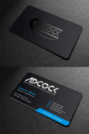 Business Card Design by INDIAN_Ashok for W.W. Adcock, Inc. | Design: #19395925