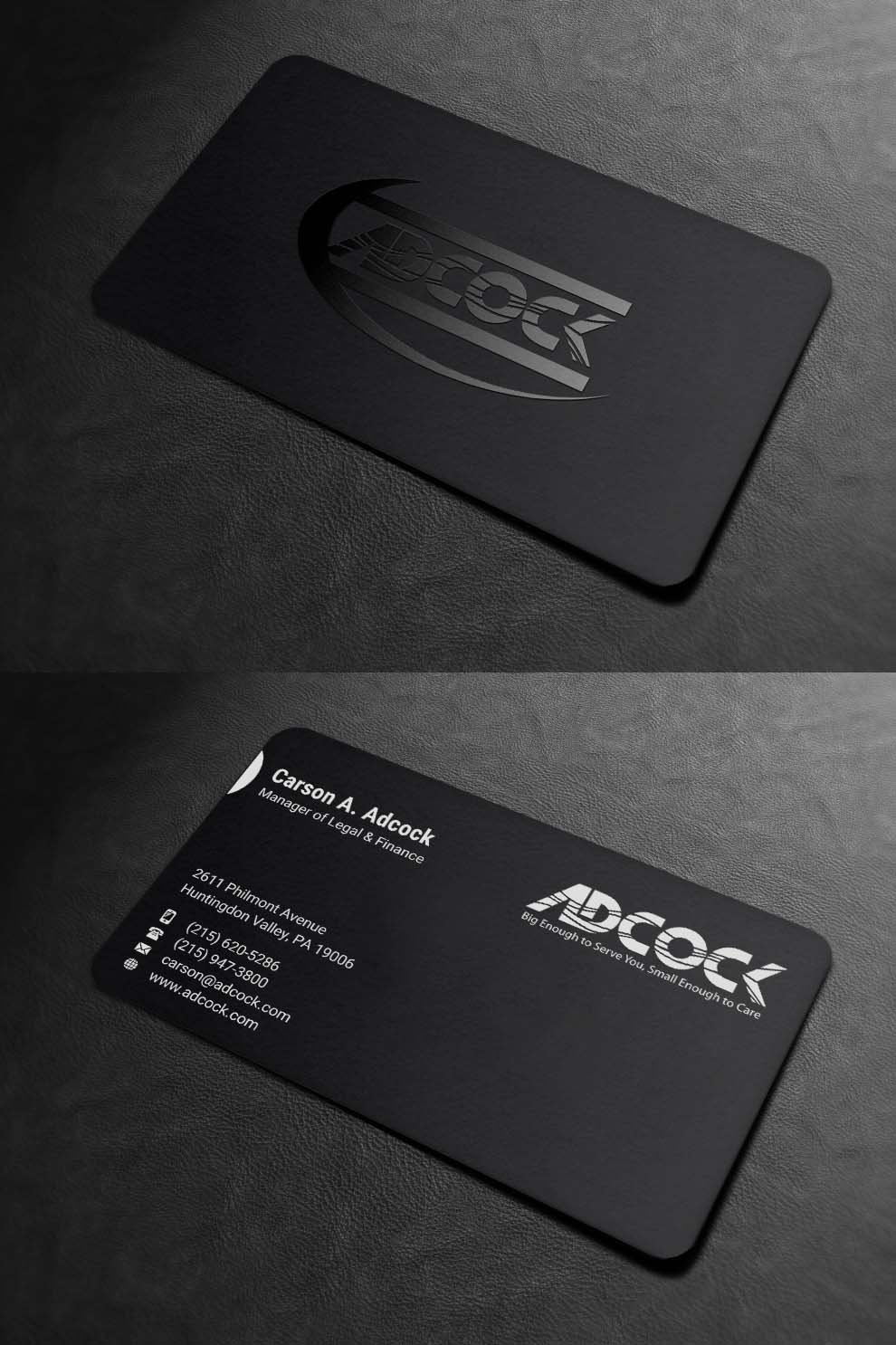 Business Card Design by INDIAN_Ashok for W.W. Adcock, Inc. | Design #19395934