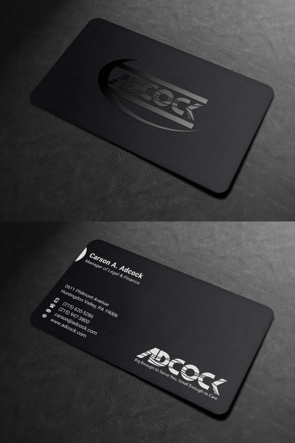 Business Card Design by INDIAN_Ashok for W.W. Adcock, Inc. | Design #19395935