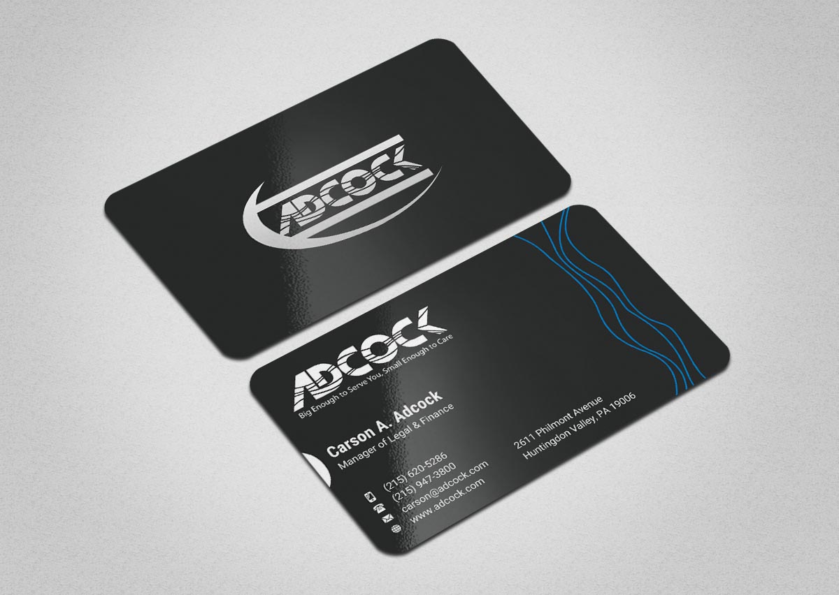 Business Card Design by INDIAN_Ashok for W.W. Adcock, Inc. | Design #19396115