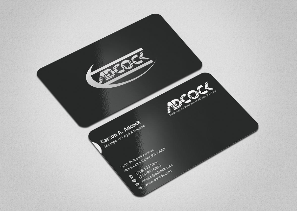 Business Card Design by INDIAN_Ashok for W.W. Adcock, Inc. | Design #19396117
