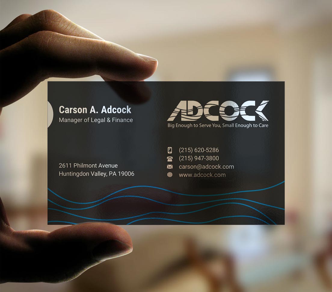 Business Card Design by INDIAN_Ashok for W.W. Adcock, Inc. | Design #19396123