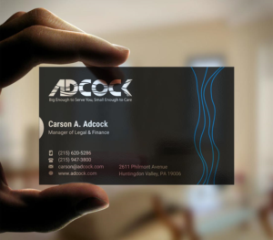 Business Card Design by INDIAN_Ashok for W.W. Adcock, Inc. | Design: #19396124