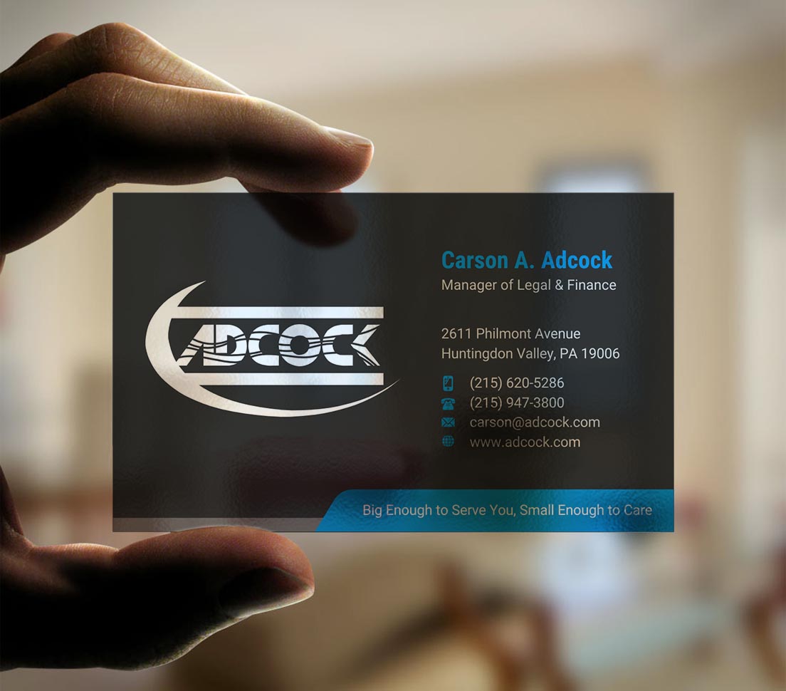 Business Card Design by INDIAN_Ashok for W.W. Adcock, Inc. | Design #19396127