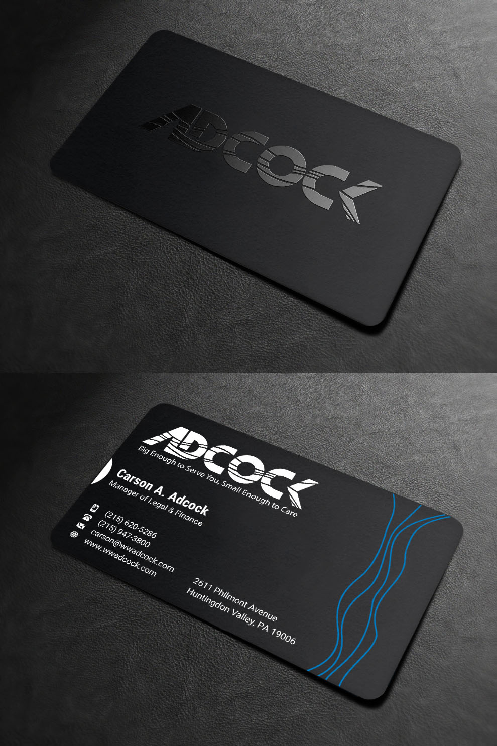 Visitenkarten-Design von INDIAN_Ashok für W.W. Adcock, Inc. | Design #19401688