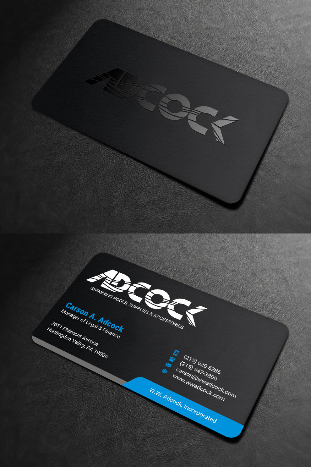 Visitenkarten-Design von INDIAN_Ashok für W.W. Adcock, Inc. | Design #19450194