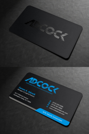 Business Card Design by INDIAN_Ashok for W.W. Adcock, Inc. | Design: #19450195
