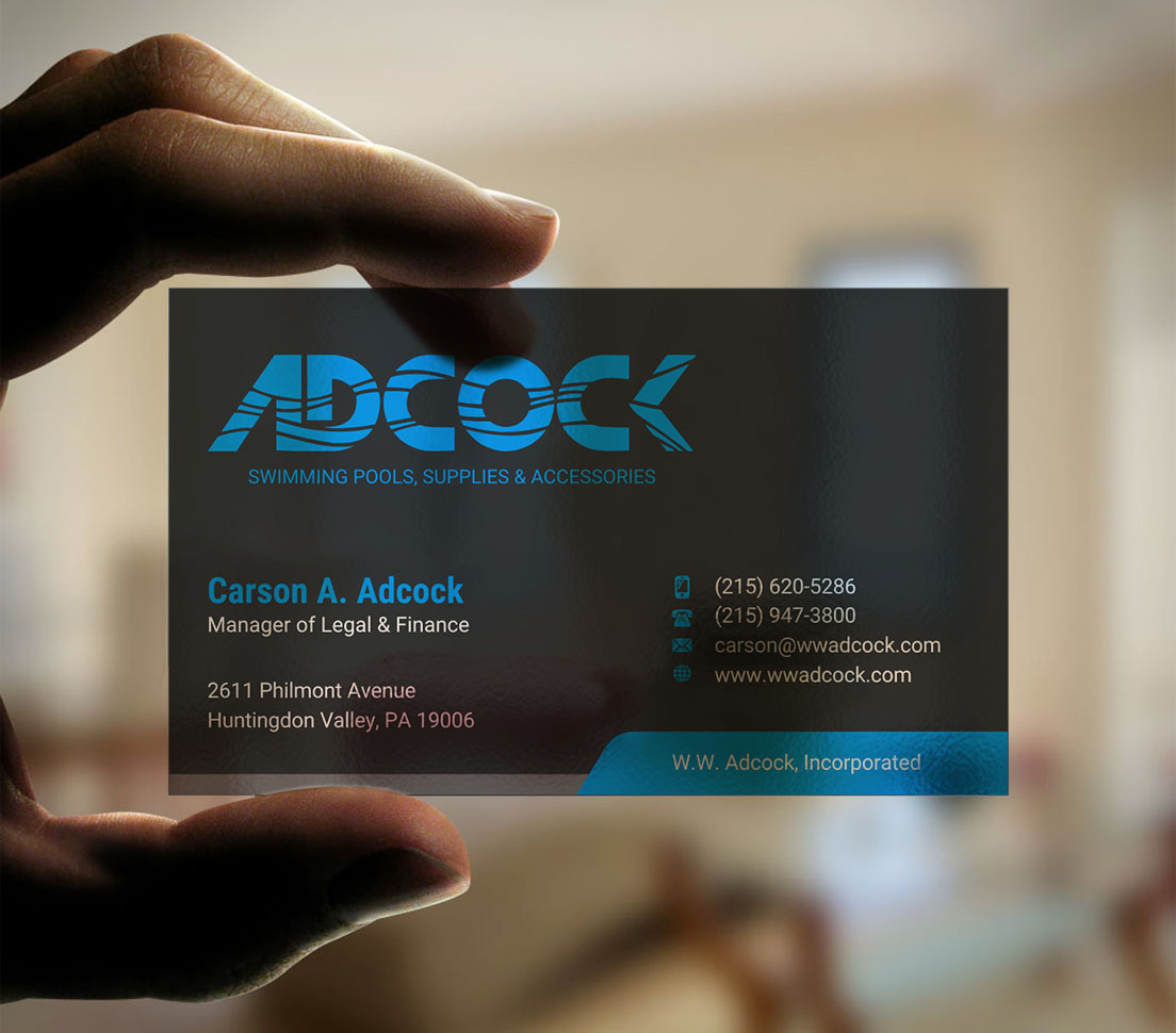 Business Card Design by INDIAN_Ashok for W.W. Adcock, Inc. | Design #19450196