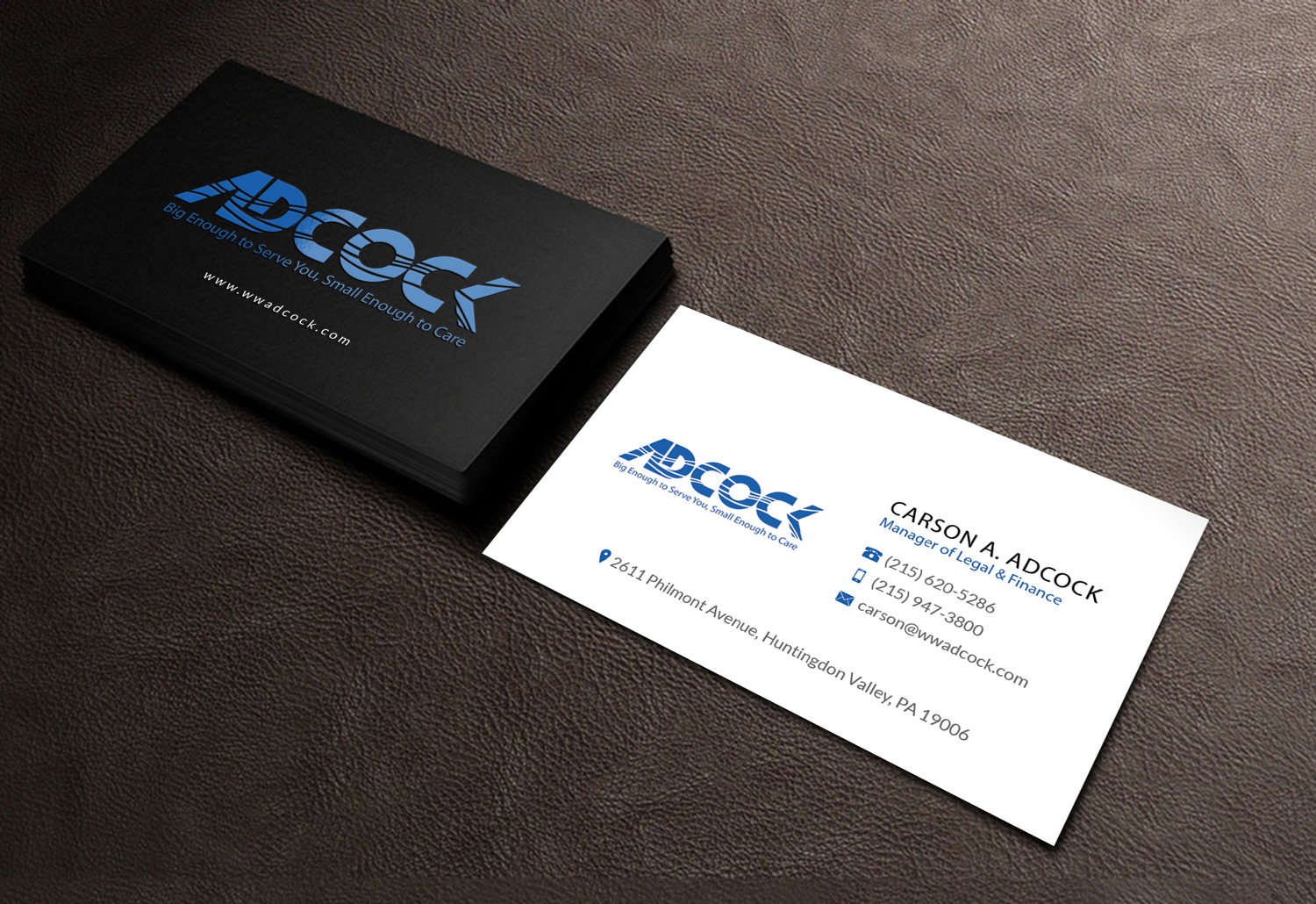 Business Card Design by Riz' for W.W. Adcock, Inc. | Design #19436247
