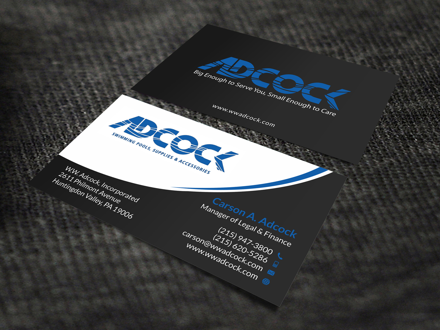 Visitenkarten-Design von SKYdesign für W.W. Adcock, Inc. | Design #19430937