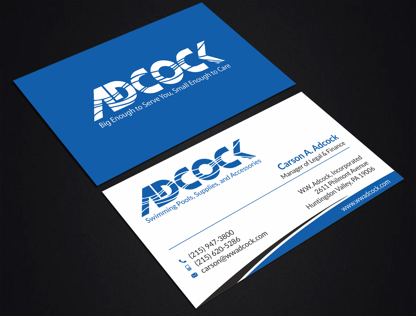 Business Card Design by SKYdesign for W.W. Adcock, Inc. | Design #19461232