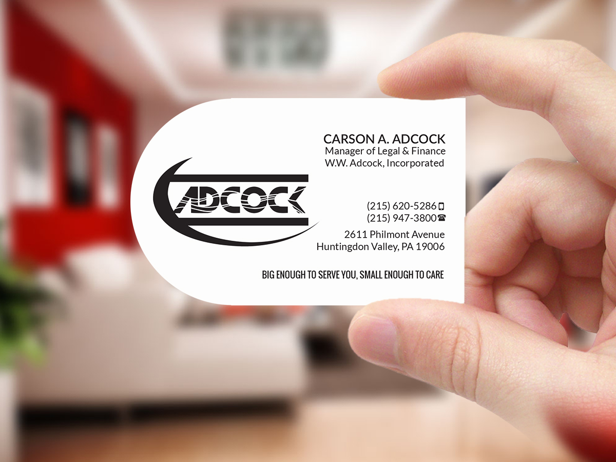 Diseño de Tarjeta de Presentación por Creations Box 2015 para W.W. Adcock, Inc. | Diseño #19403982