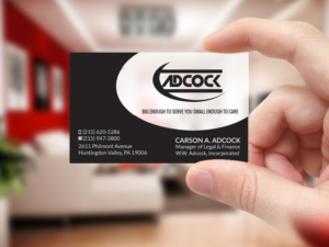 Visitenkarten-Design von Creations Box 2015 für W.W. Adcock, Inc. | Design: #19403983