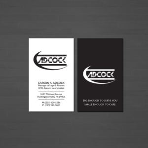 Visitenkarten-Design von Creations Box 2015 für W.W. Adcock, Inc. | Design: #19403984
