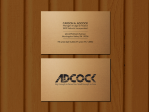 Visitenkarten-Design von Creations Box 2015 für W.W. Adcock, Inc. | Design: #19403989